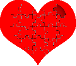Gif animé coeur puzzle